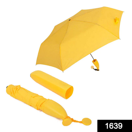 TRENDWORLDNEST- Stylish Banana Shaped Mini Foldable Umbrella D-00006