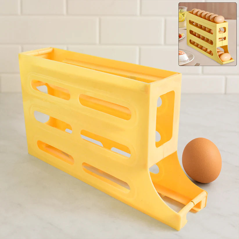 TRENDWORLDNEST- Rolling Egg Storage Rack Dispenser - D00007