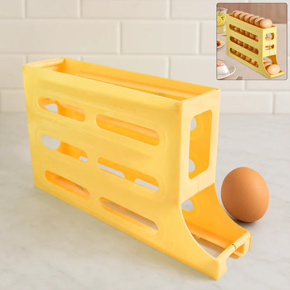 TRENDWORLDNEST- Rolling Egg Storage Rack Dispenser - D00007