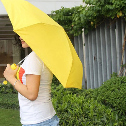 TRENDWORLDNEST- Stylish Banana Shaped Mini Foldable Umbrella D-00006