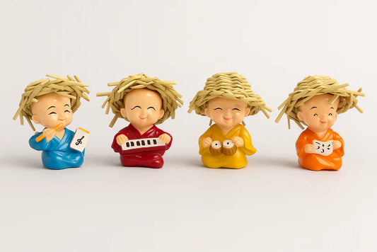 TRENDWORLDNEST - Musical Monk Figurine Set - D00009