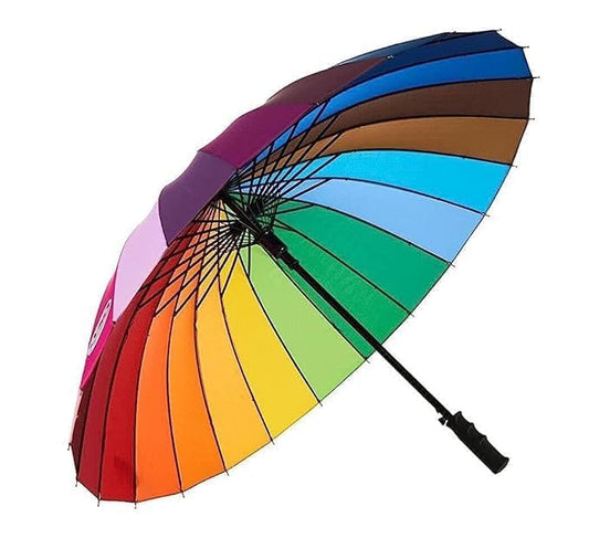 TrendWorldNest Rainbow Umbrella -  for Rain, Photography & Sun Protection, Stylish Colorful Windproof & Waterproof Umbrella for Men & Women(Multicolor)- M/SH00001